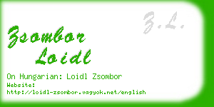 zsombor loidl business card